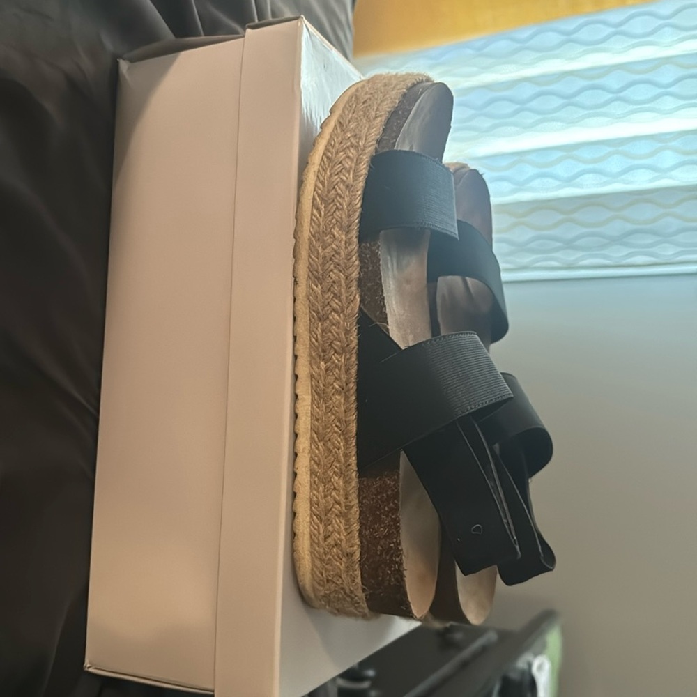 Madden Girl Black Cassie Sandals